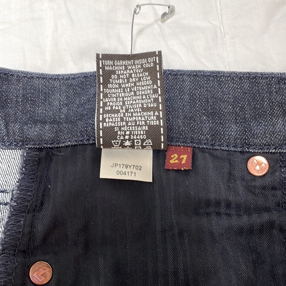 7 For All Mankind Roxanne Skinny Jeans Size 27 - Picture 15 of 16